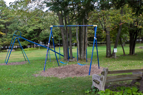 Lower Playground Swings & Slide